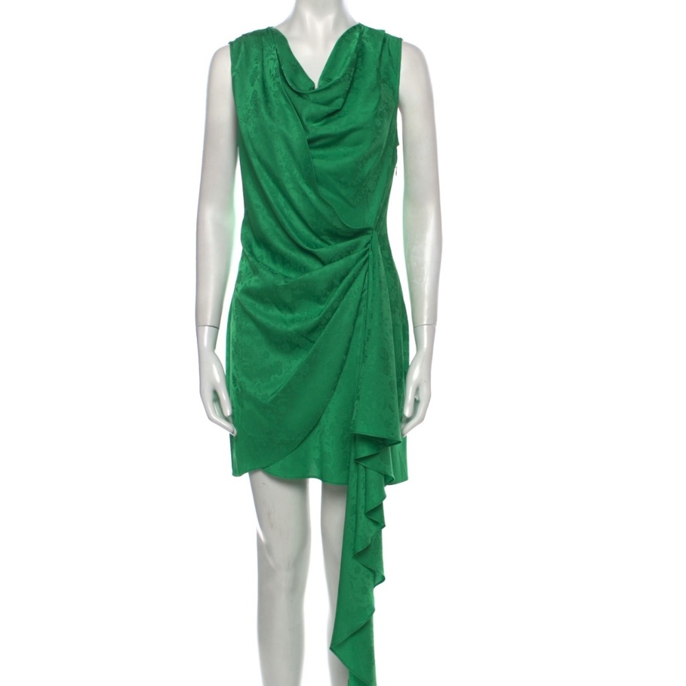 Ronny Kobo cowl neck mini dress